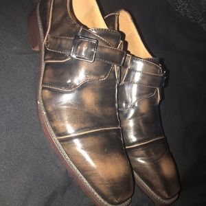 Dress single monk shoes